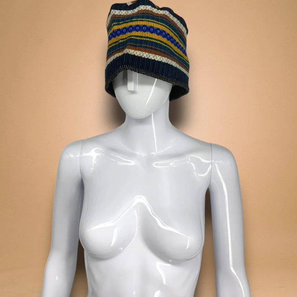 Vintage Guatemalan Style Handwoven Textile Bucket Hat Artisan Folk Cotton Cap